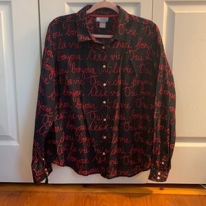 JCP button down shirt